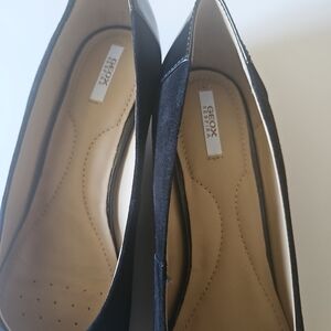 Geox Black Loafers Classic Flats